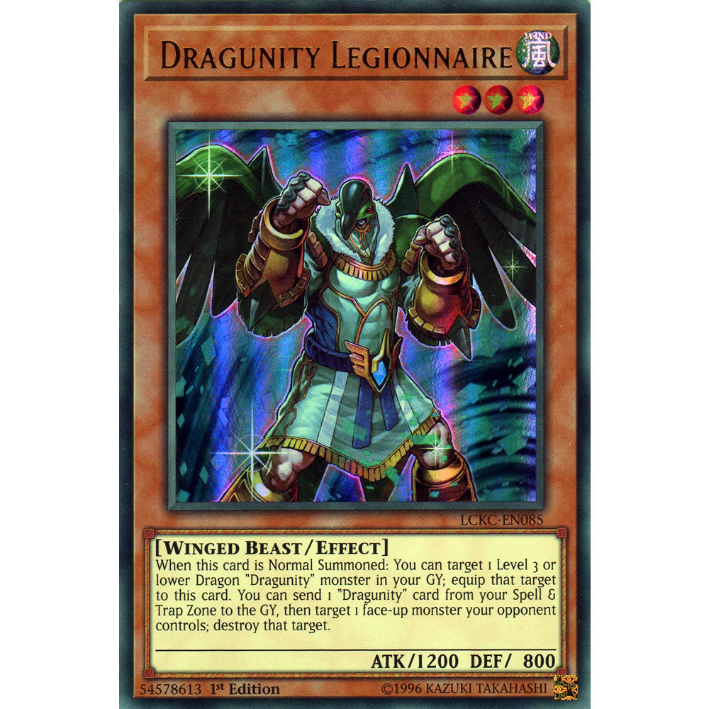 Dragunity Legionnaire LCKC-EN085 Yu-Gi-Oh! Card from the Legendary Collection Kaiba Mega Pack Set