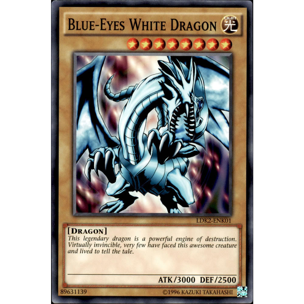 Blue-Eyes White Dragon (Alternate Art 2) LDK2-ENK01 Yu-Gi-Oh! Card from the Legendary Decks 2 Set