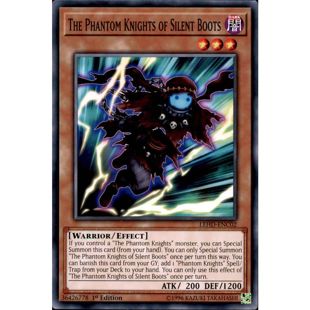 The Phantom Knights of Silent Boots LEHD-ENC02 Yu-Gi-Oh! Card from the Legendary Hero Decks Set