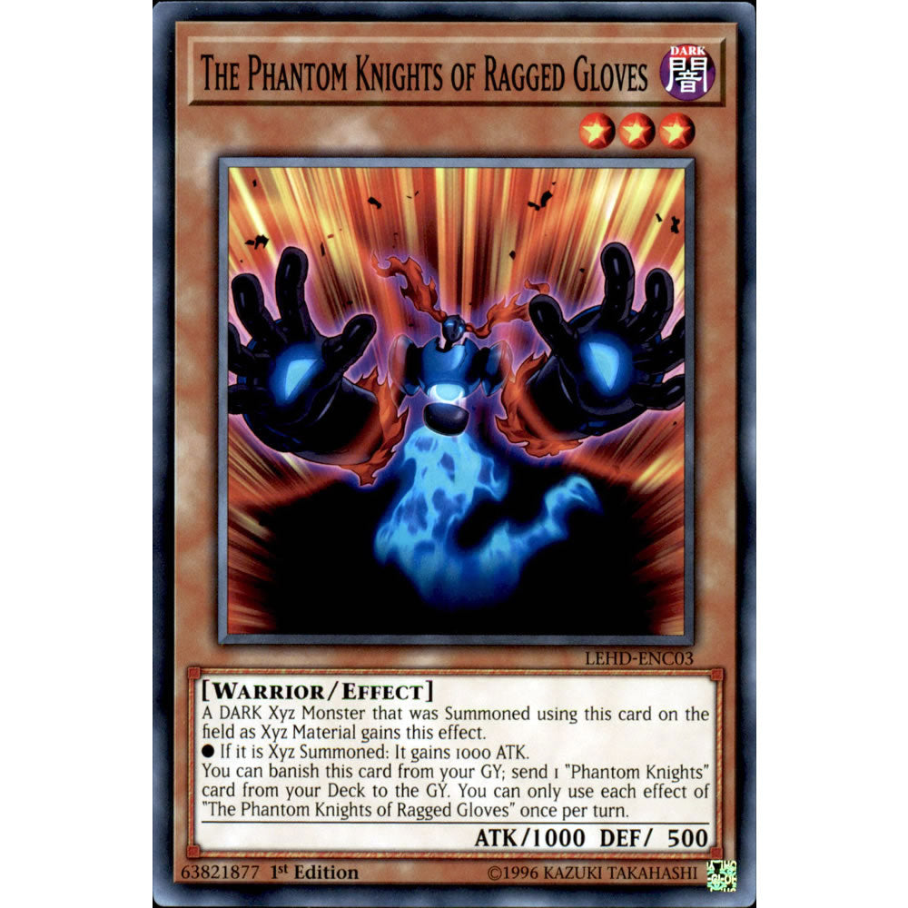 The Phantom Knights of Ragged Gloves LEHD-ENC03 Yu-Gi-Oh! Card from the Legendary Hero Decks Set