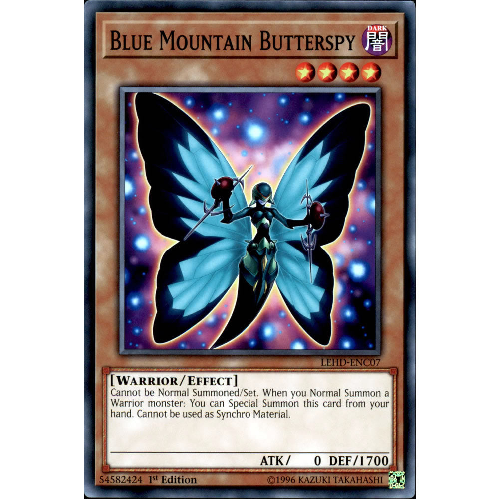 Blue Mountain Butterspy LEHD-ENC07 Yu-Gi-Oh! Card from the Legendary Hero Decks Set