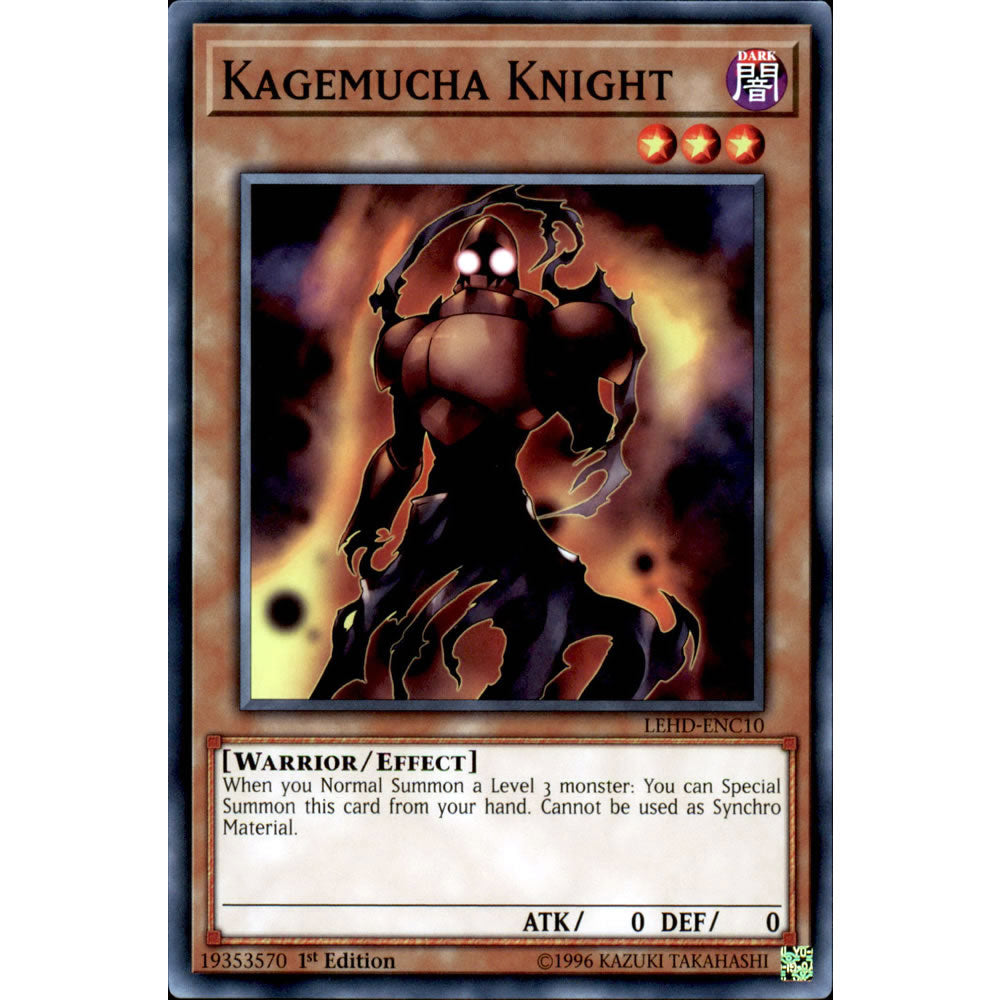 Kagemucha Knight LEHD-ENC10 Yu-Gi-Oh! Card from the Legendary Hero Decks Set