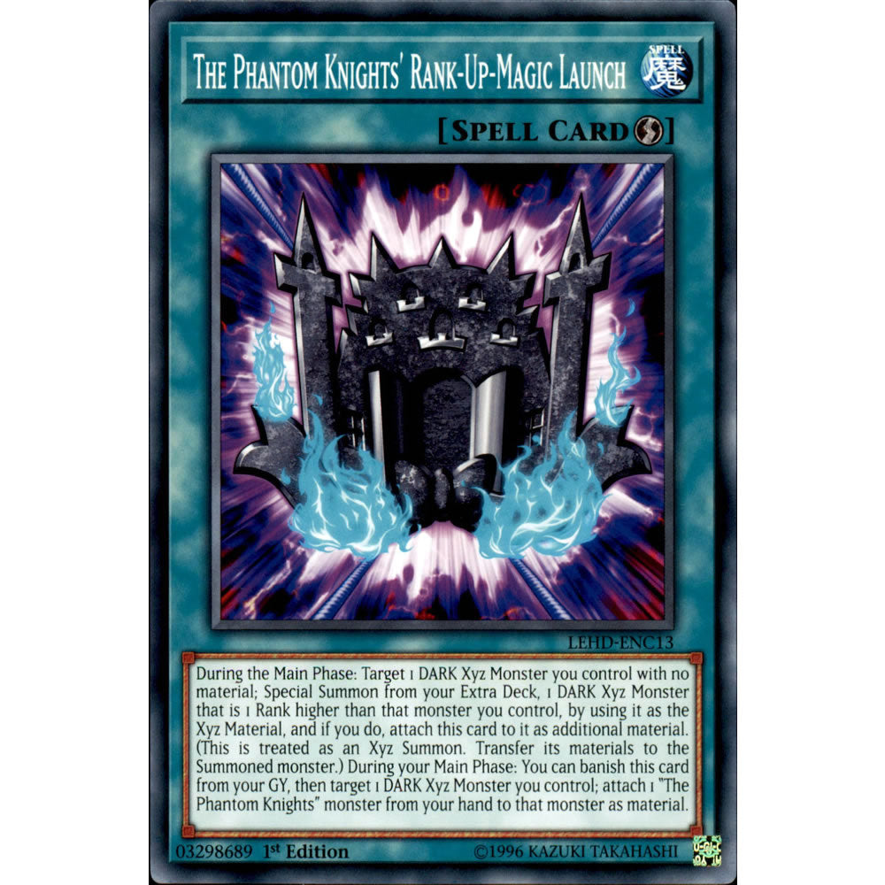 The Phantom Knights' Rank-Up-Magic Launch LEHD-ENC13 Yu-Gi-Oh! Card from the Legendary Hero Decks Set