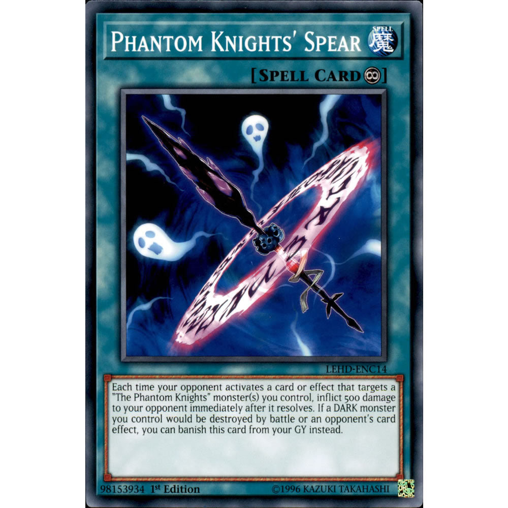 Phantom Knights' Spear LEHD-ENC14 Yu-Gi-Oh! Card from the Legendary Hero Decks Set