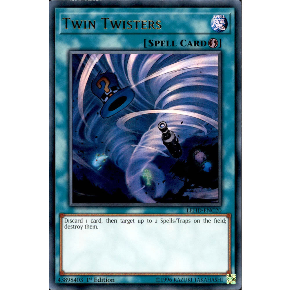 Twin Twisters LEHD-ENC20 Yu-Gi-Oh! Card from the Legendary Hero Decks Set