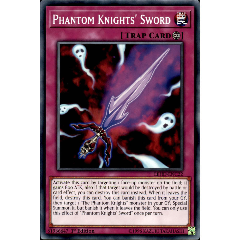 Phantom Knights' Sword LEHD-ENC22 Yu-Gi-Oh! Card from the Legendary Hero Decks Set