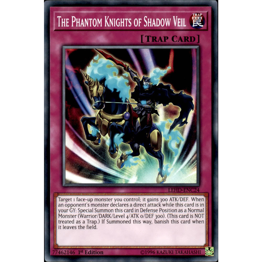 The Phantom Knights of Shadow Veil LEHD-ENC24 Yu-Gi-Oh! Card from the Legendary Hero Decks Set