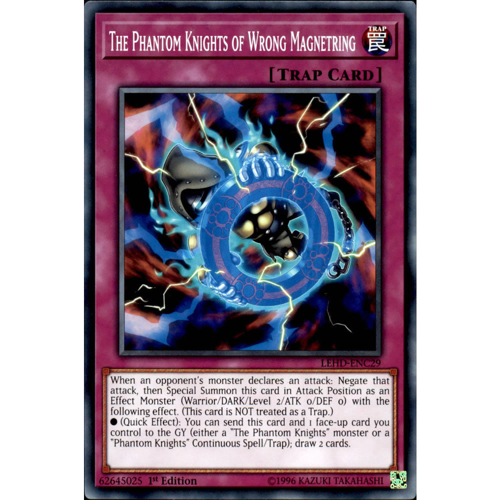 The Phantom Knights of Wrong Magnetring LEHD-ENC29 Yu-Gi-Oh! Card from the Legendary Hero Decks Set