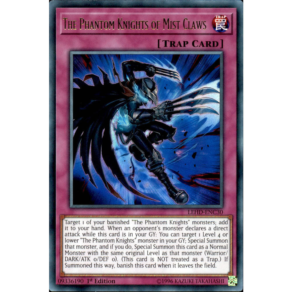 The Phantom Knights of Mist Claws LEHD-ENC30 Yu-Gi-Oh! Card from the Legendary Hero Decks Set