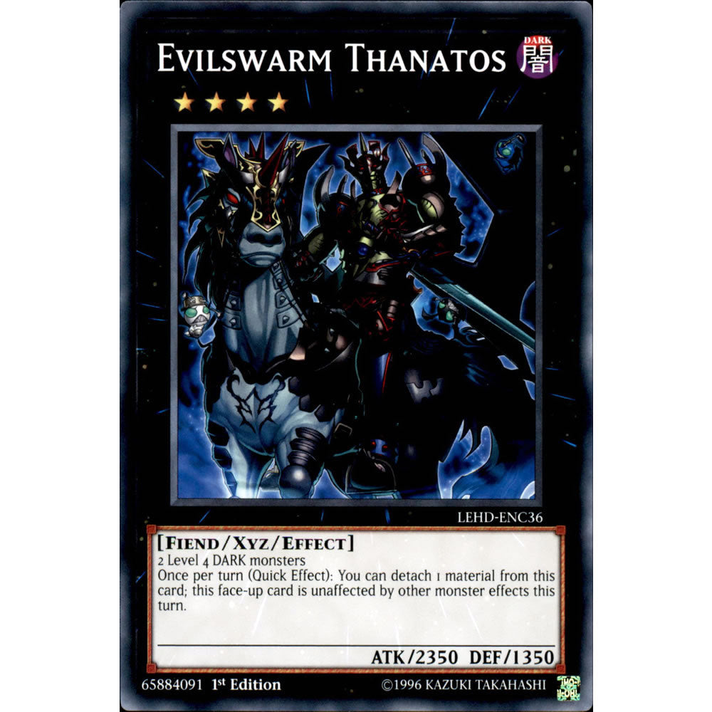 Evilswarm Thanatos LEHD-ENC36 Yu-Gi-Oh! Card from the Legendary Hero Decks Set