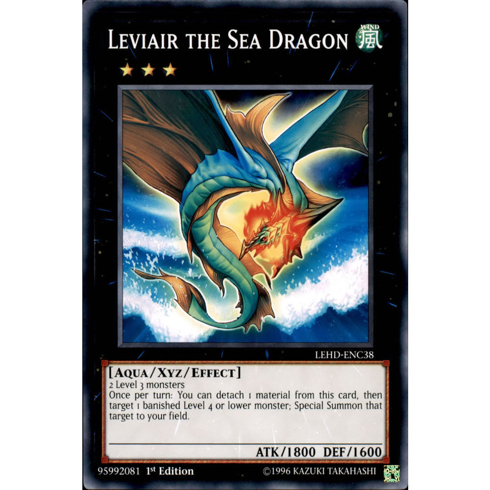 Leviair the Sea Dragon LEHD-ENC38 Yu-Gi-Oh! Card from the Legendary Hero Decks Set