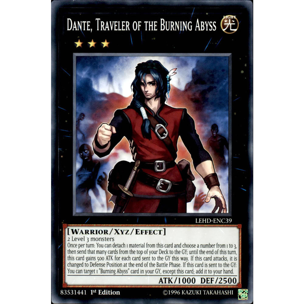 Dante, Traveler of the Burning Abyss LEHD-ENC39 Yu-Gi-Oh! Card from the Legendary Hero Decks Set