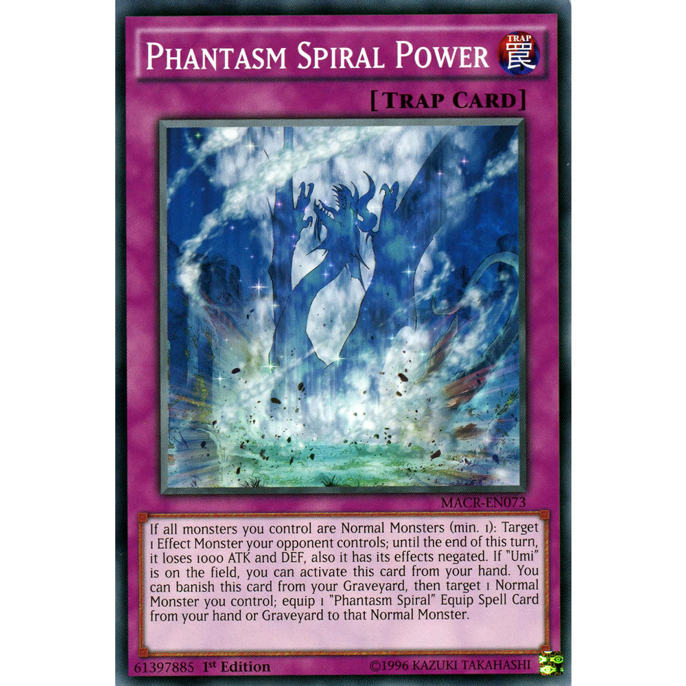 Phantasm Spiral Power MACR-EN073 Yu-Gi-Oh! Card from the Maximum Crisis Set