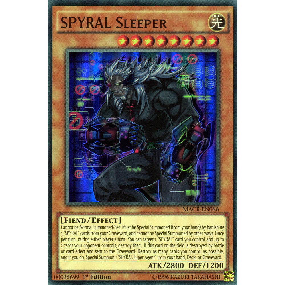 SPYRAL Sleeper MACR-EN086 Yu-Gi-Oh! Card from the Maximum Crisis Set