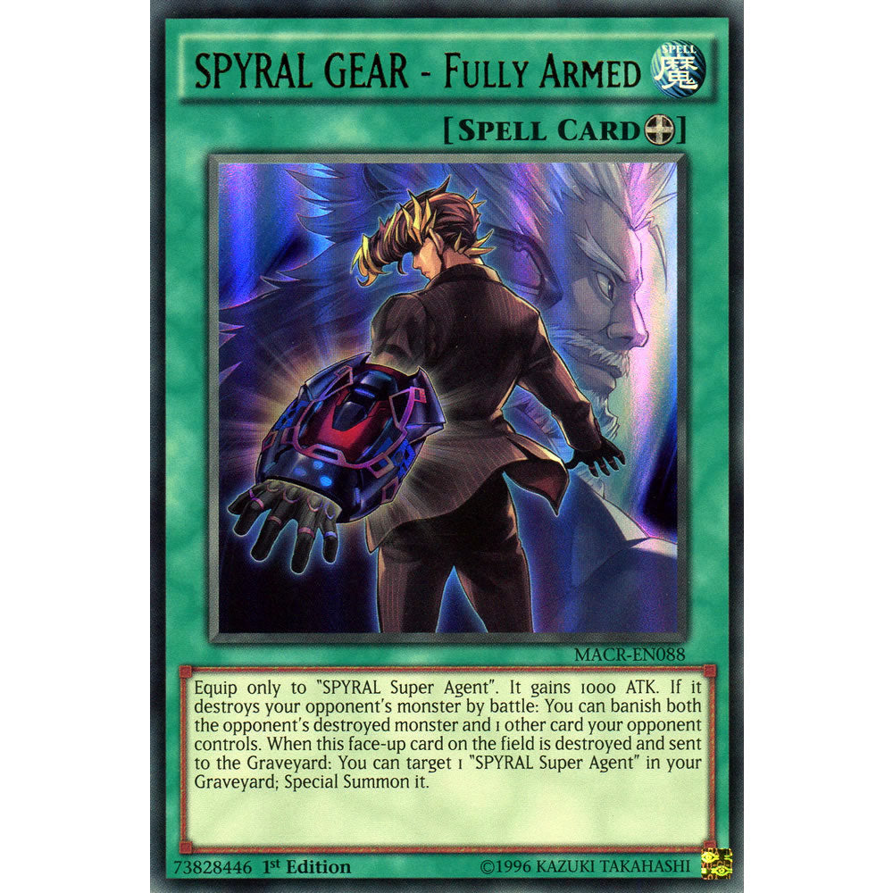 SPYRAL GEAR - Fully Armed MACR-EN088 Yu-Gi-Oh! Card from the Maximum Crisis Set