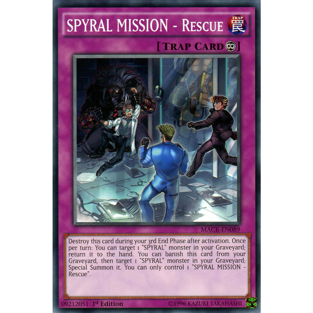 SPYRAL MISSION - Rescue MACR-EN089 Yu-Gi-Oh! Card from the Maximum Crisis Set