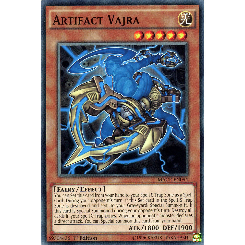 Artifact Vajra MACR-EN094 Yu-Gi-Oh! Card from the Maximum Crisis Set