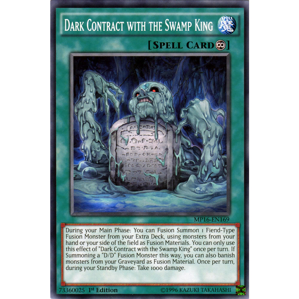 Dark Contract with the Swamp King MP16-EN169 Yu-Gi-Oh! Card from the Mega Tin 2016 Mega Pack Set