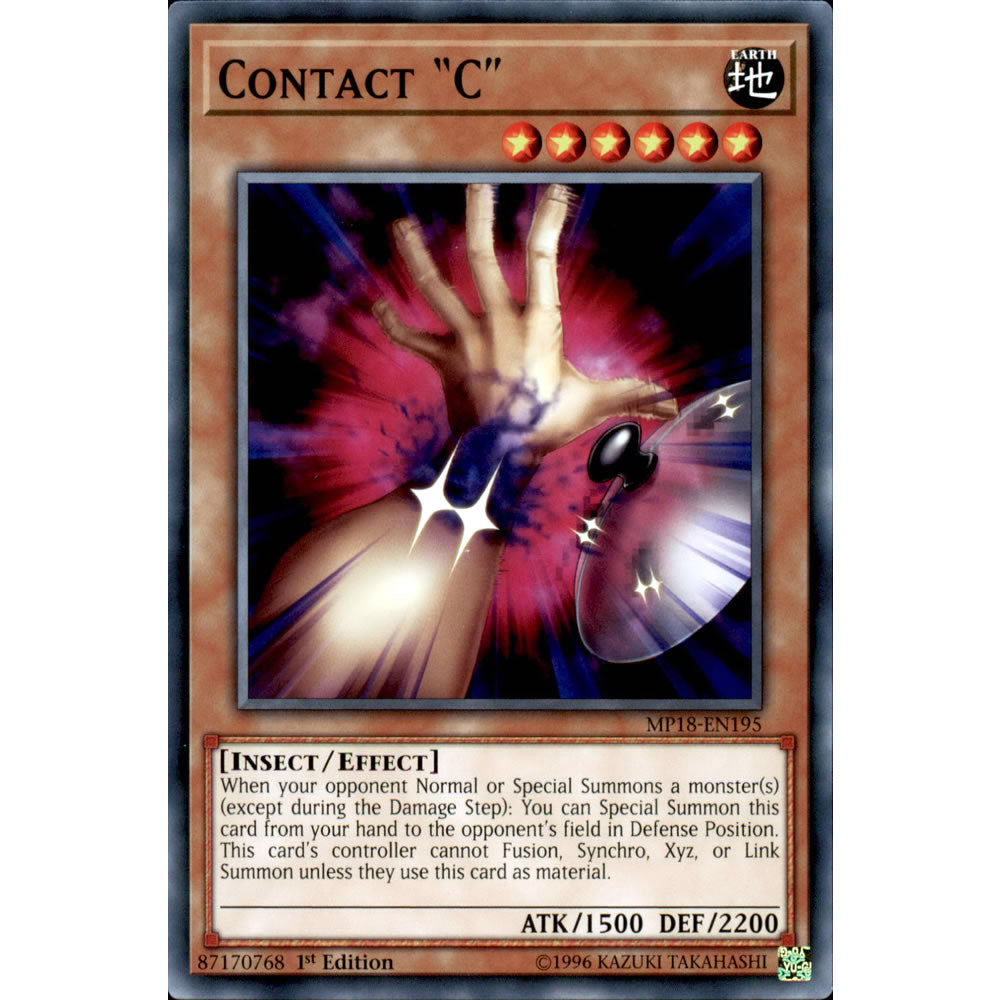 Contact "C" MP18-EN195 Yu-Gi-Oh! Card from the Mega Tin 2018 Mega Pack Set