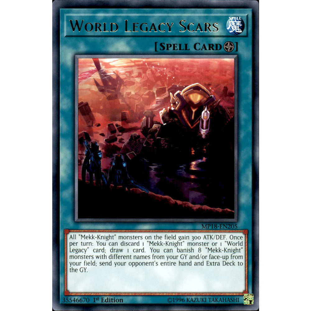 World Legacy Scars MP18-EN205 Yu-Gi-Oh! Card from the Mega Tin 2018 Mega Pack Set