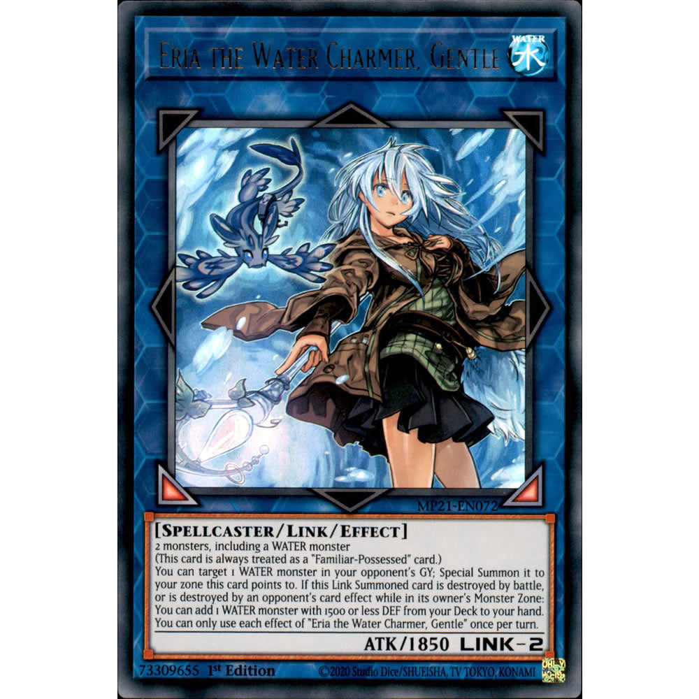 Eria the Water Charmer, Gentle MP21-EN072 Yu-Gi-Oh! Card from the Mega Tin 2021 Mega Pack Set