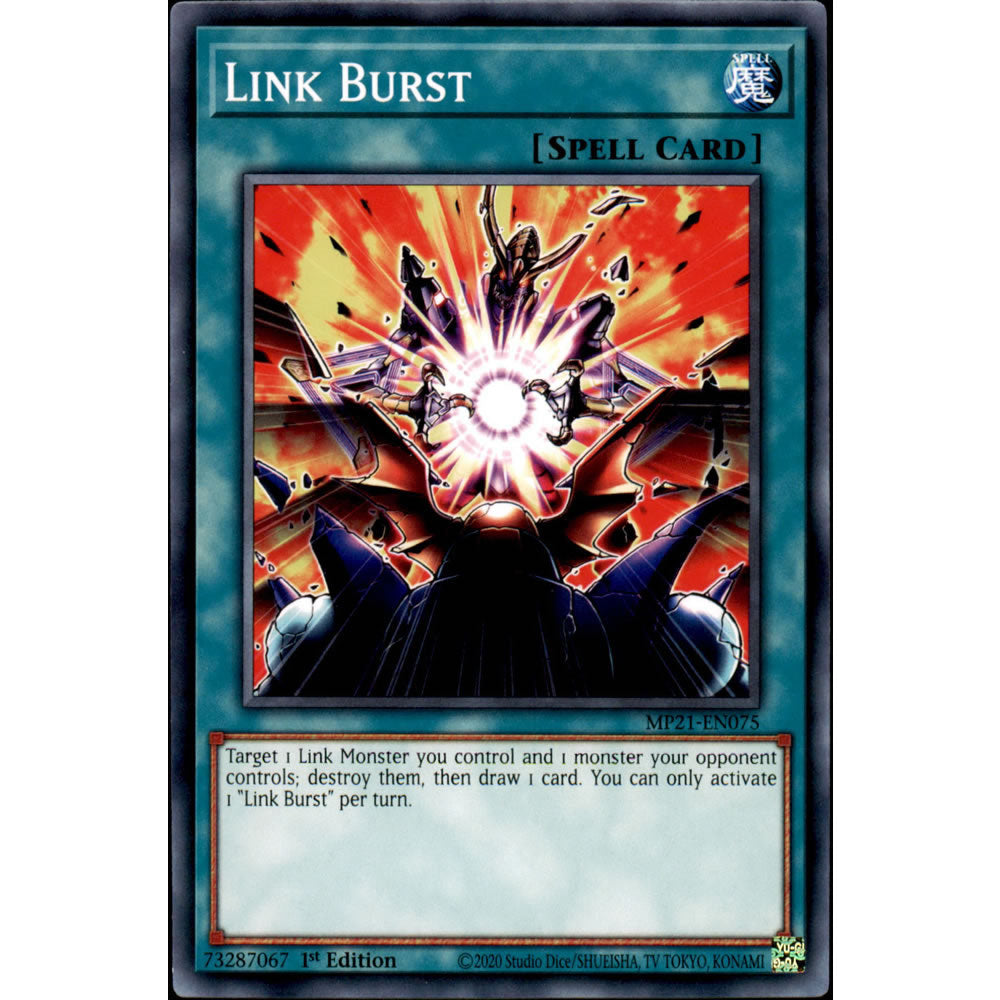 Link Burst MP21-EN075 Yu-Gi-Oh! Card from the Mega Tin 2021 Mega Pack Set