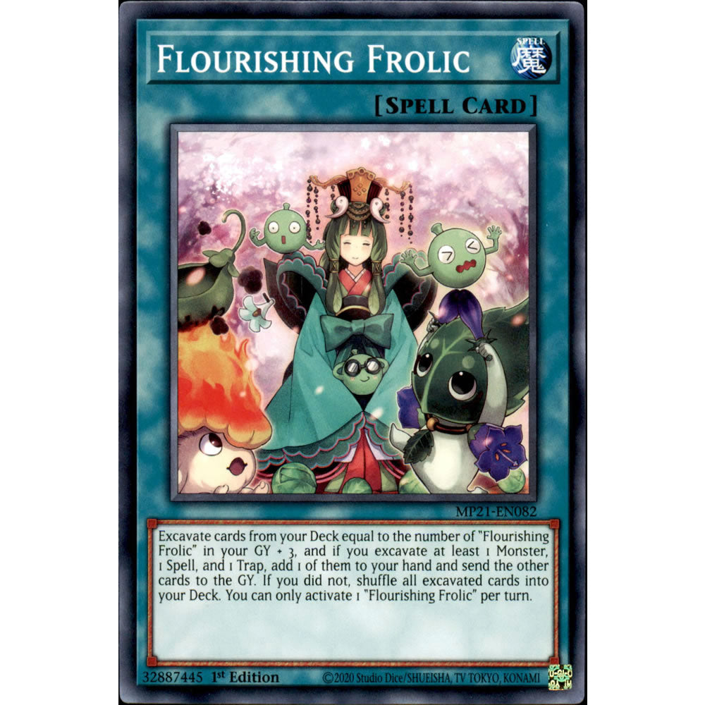 Flourishing Frolic MP21-EN082 Yu-Gi-Oh! Card from the Mega Tin 2021 Mega Pack Set