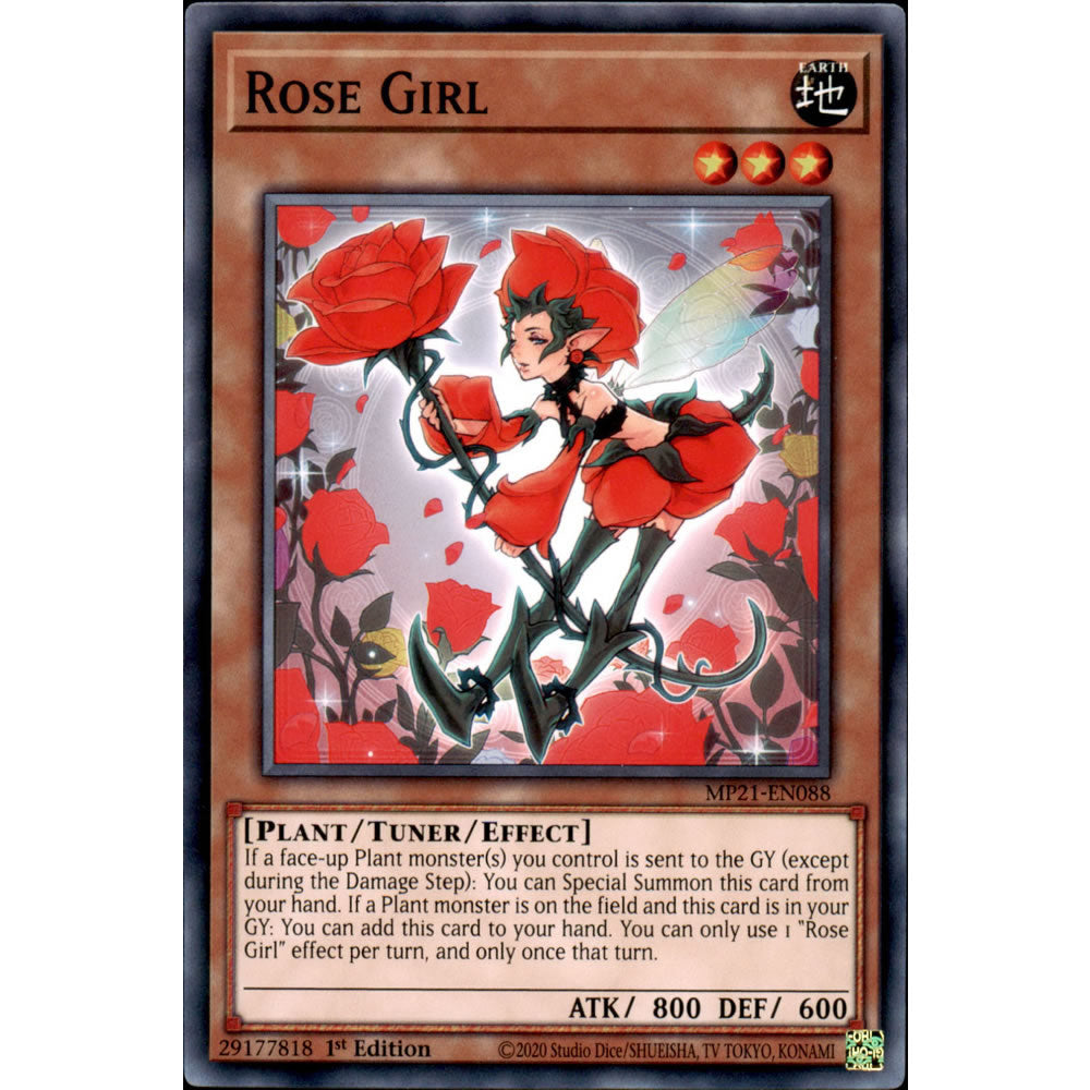 Rose Girl MP21-EN088 Yu-Gi-Oh! Card from the Mega Tin 2021 Mega Pack Set