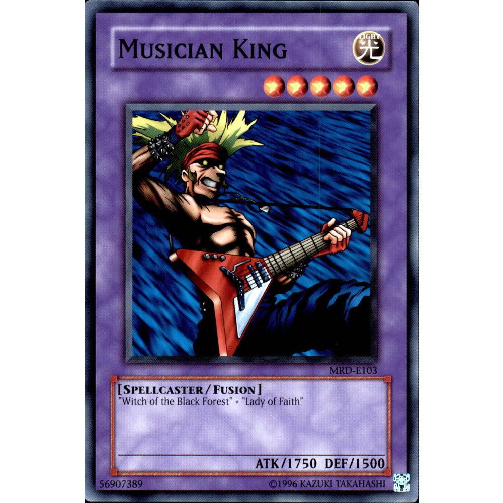 Musician King MRD-103 Yu-Gi-Oh! Card from the Metal Raiders Set