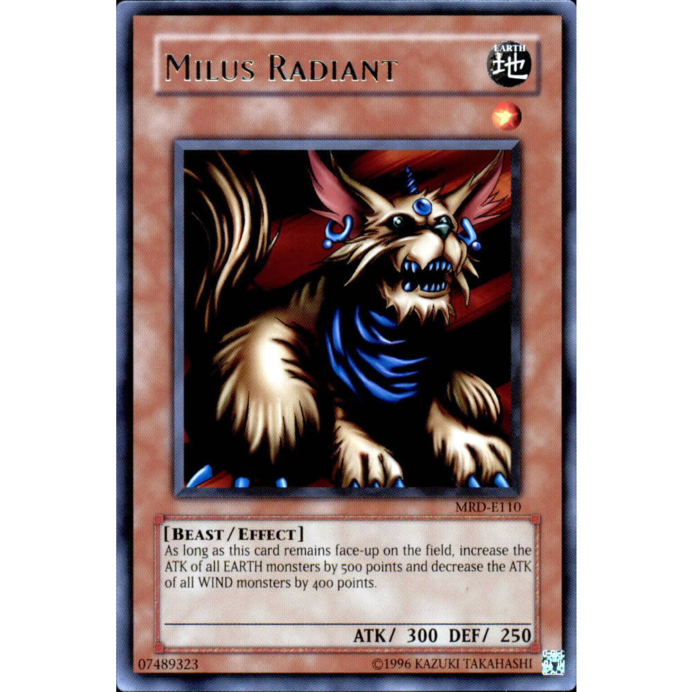 Milus Radiant MRD-110 Yu-Gi-Oh! Card from the Metal Raiders Set