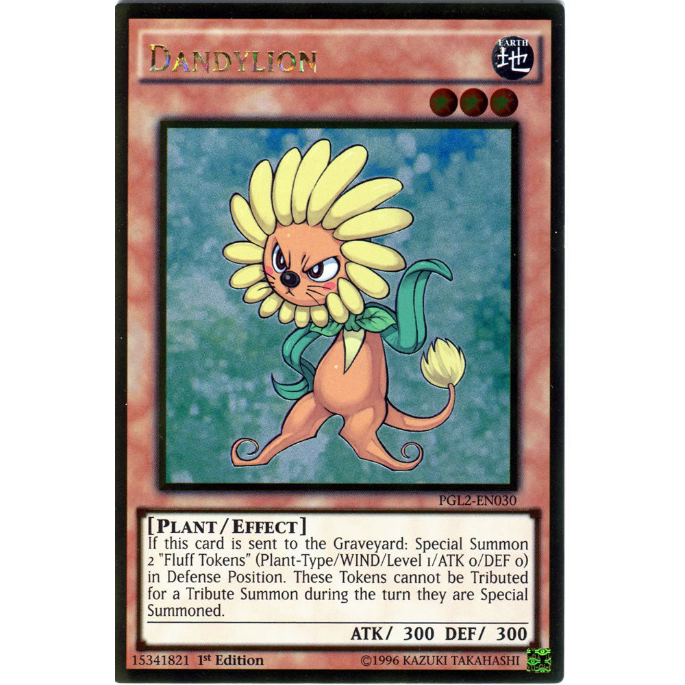 Dandylion PGL2-EN030 Yu-Gi-Oh! Card from the Premium Gold: Return of the Bling Set