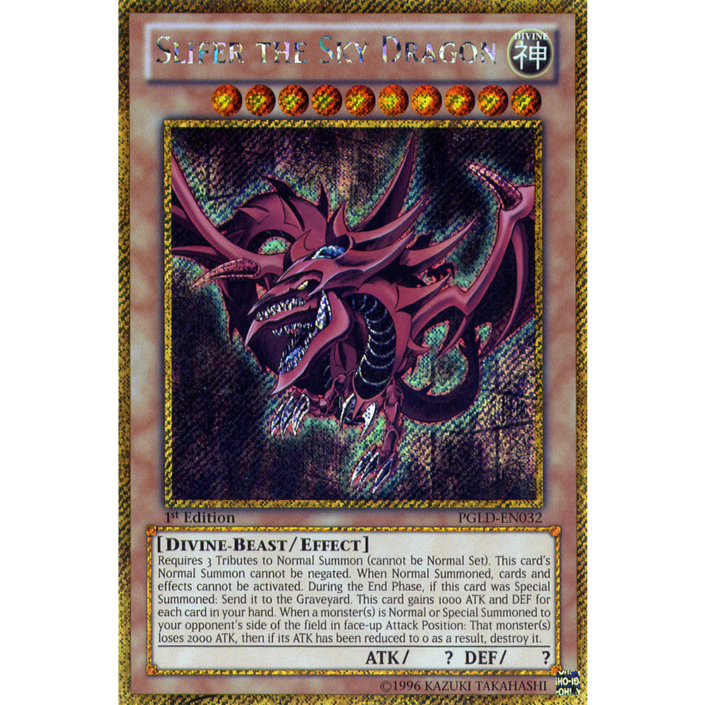 Slifer the Sky Dragon PGLD-EN032 Yu-Gi-Oh! Card from the Premium Gold Set