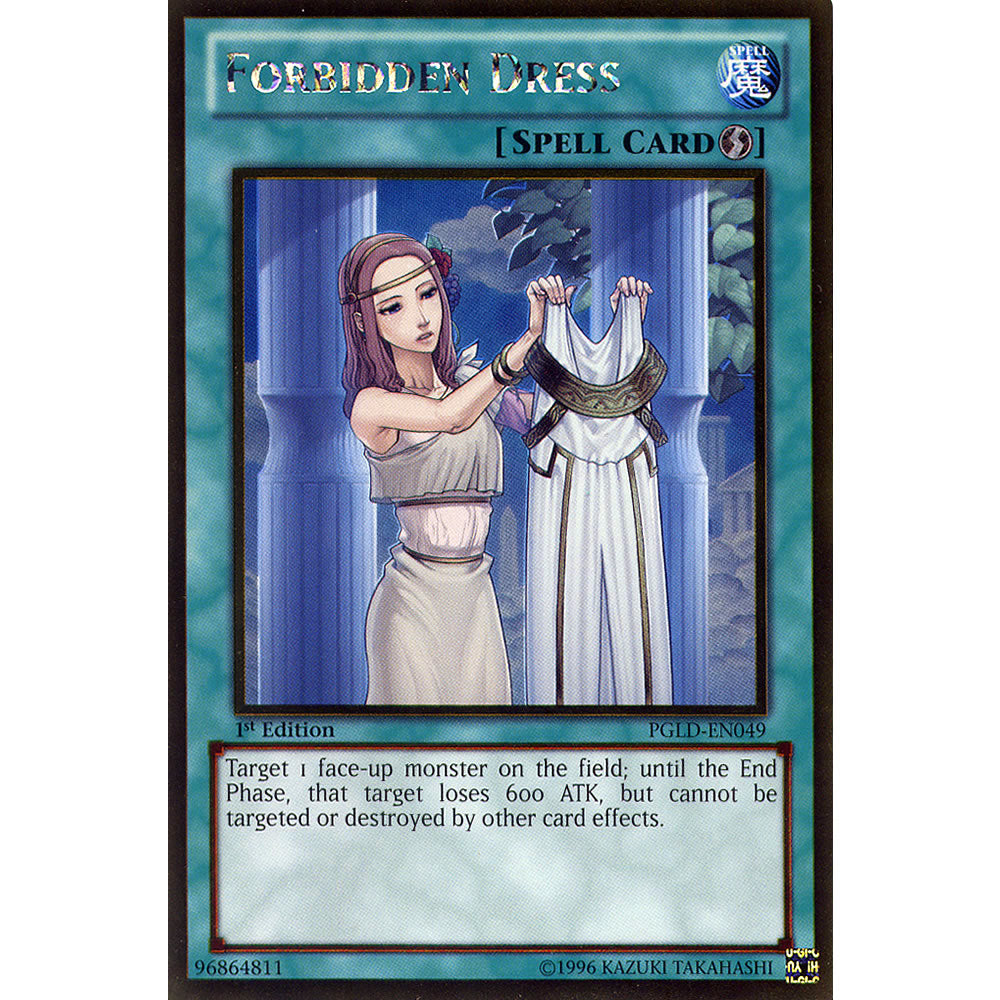 Forbidden Dress PGLD-EN049 Yu-Gi-Oh! Card from the Premium Gold Set