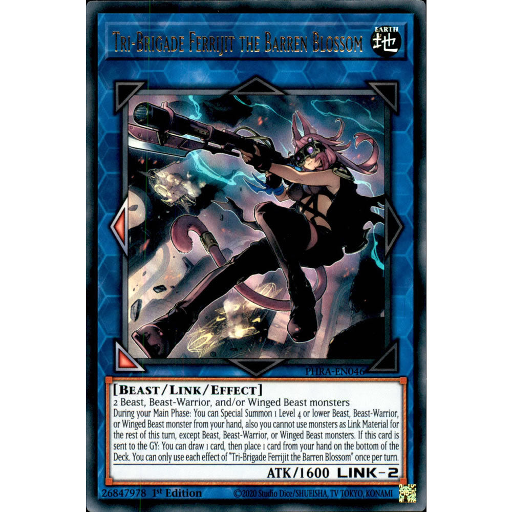 Tri-Brigade Ferrijit the Barren Blossom PHRA-EN046 Yu-Gi-Oh! Card from the Phantom Rage Set