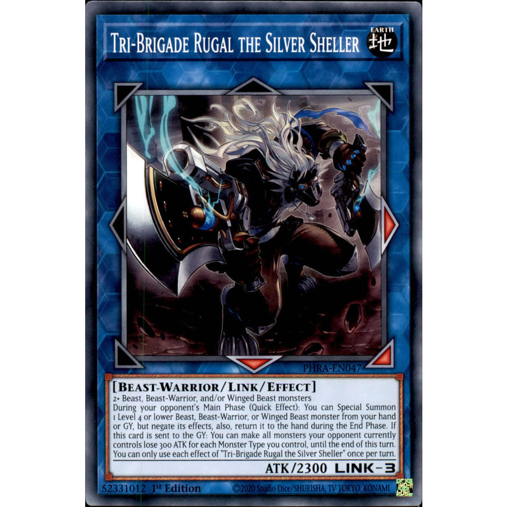 Tri-Brigade Rugal the Silver Sheller PHRA-EN047 Yu-Gi-Oh! Card from the Phantom Rage Set