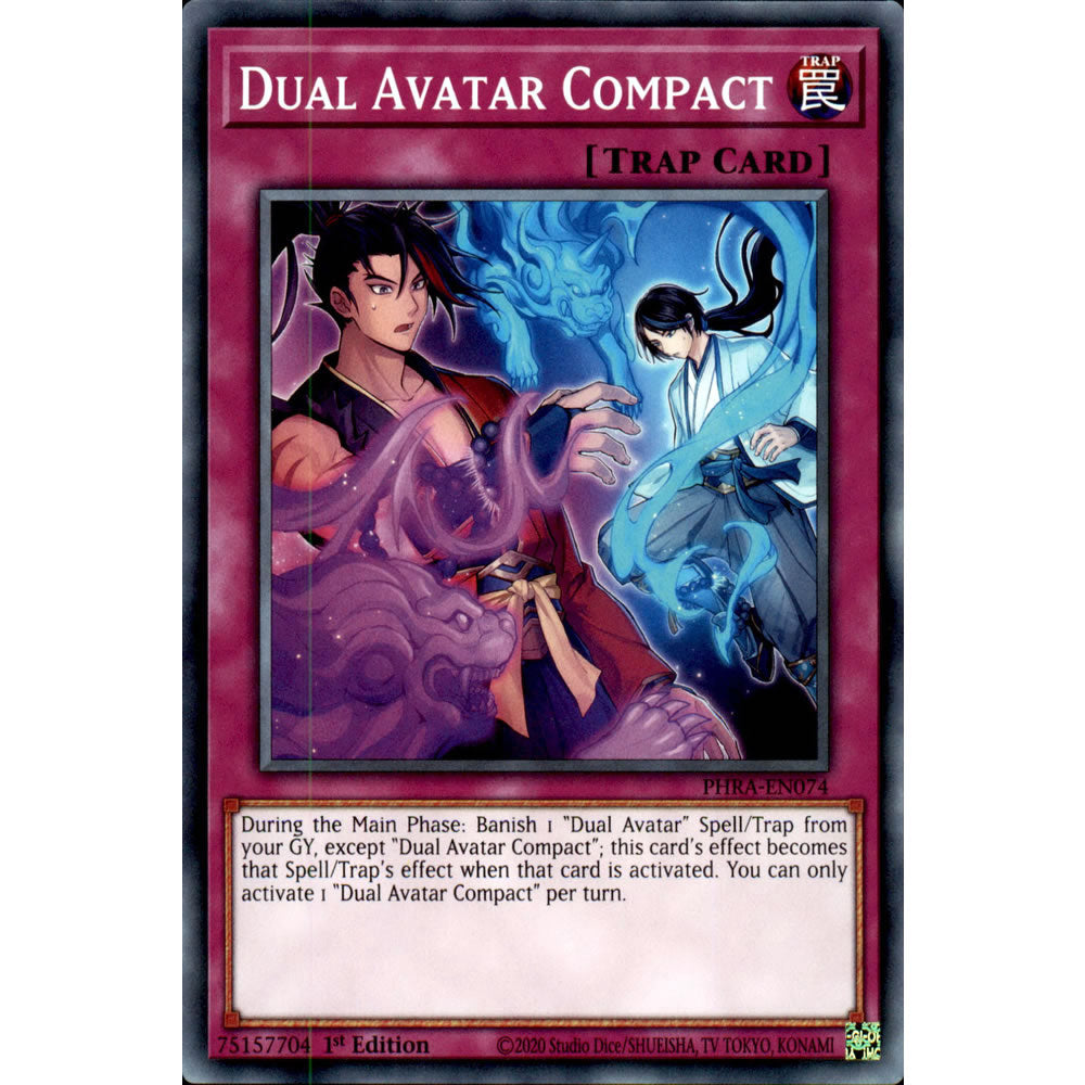 Dual Avatar Compact PHRA-EN074 Yu-Gi-Oh! Card from the Phantom Rage Set