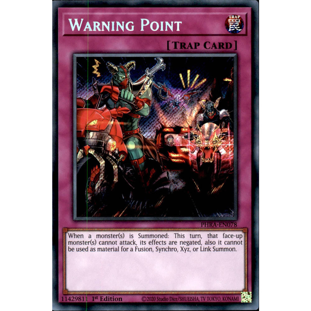 Warning Point PHRA-EN078 Yu-Gi-Oh! Card from the Phantom Rage Set