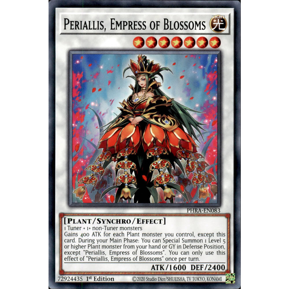 Periallis, Empress of Blossoms PHRA-EN083 Yu-Gi-Oh! Card from the Phantom Rage Set