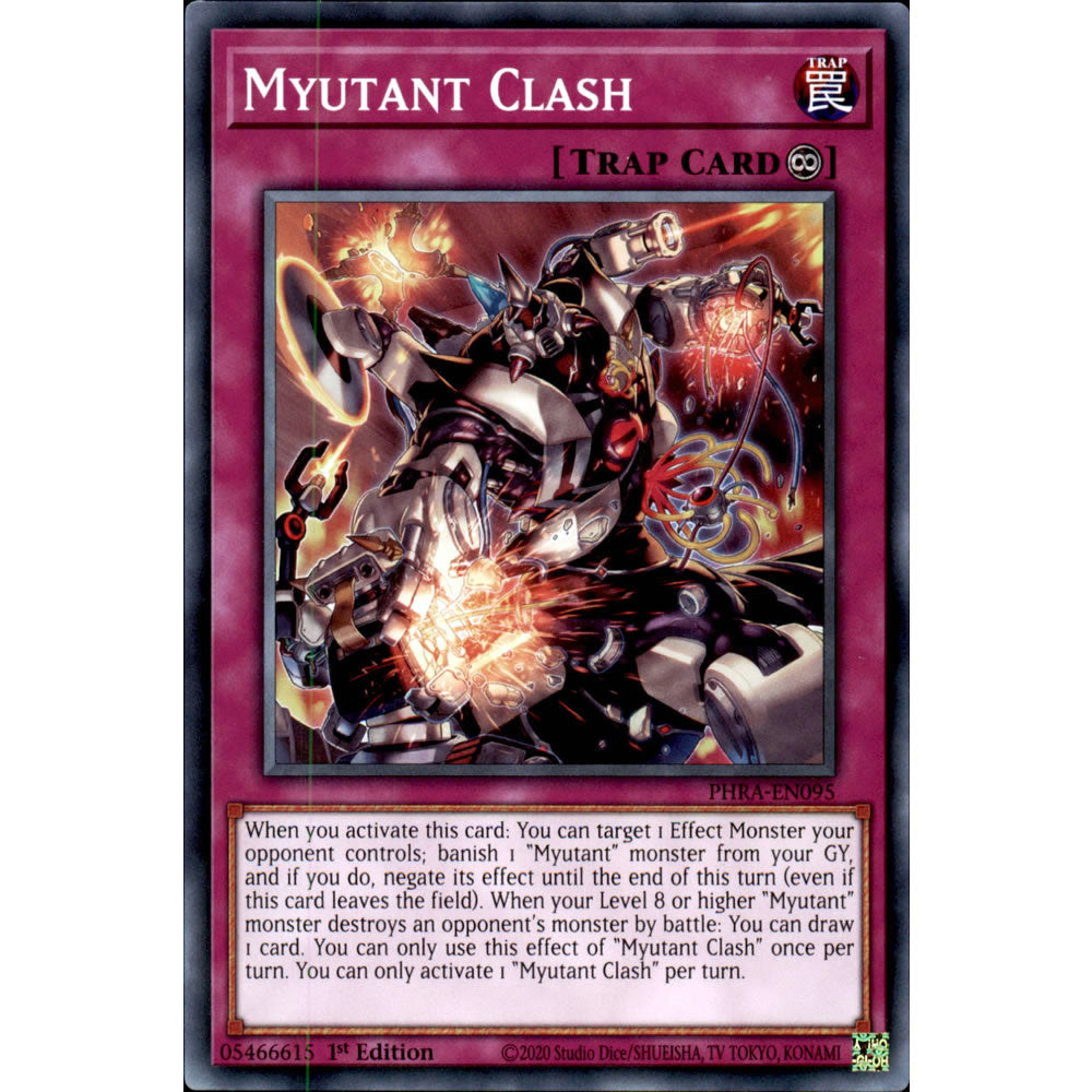 Myutant Clash PHRA-EN095 Yu-Gi-Oh! Card from the Phantom Rage Set