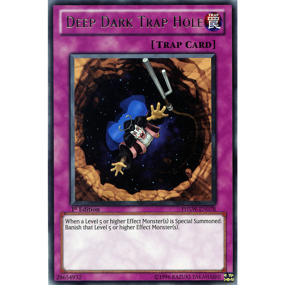 Deep Dark Trap Hole PHSW-EN078 Yu-Gi-Oh! Card from the Photon Shockwave Set