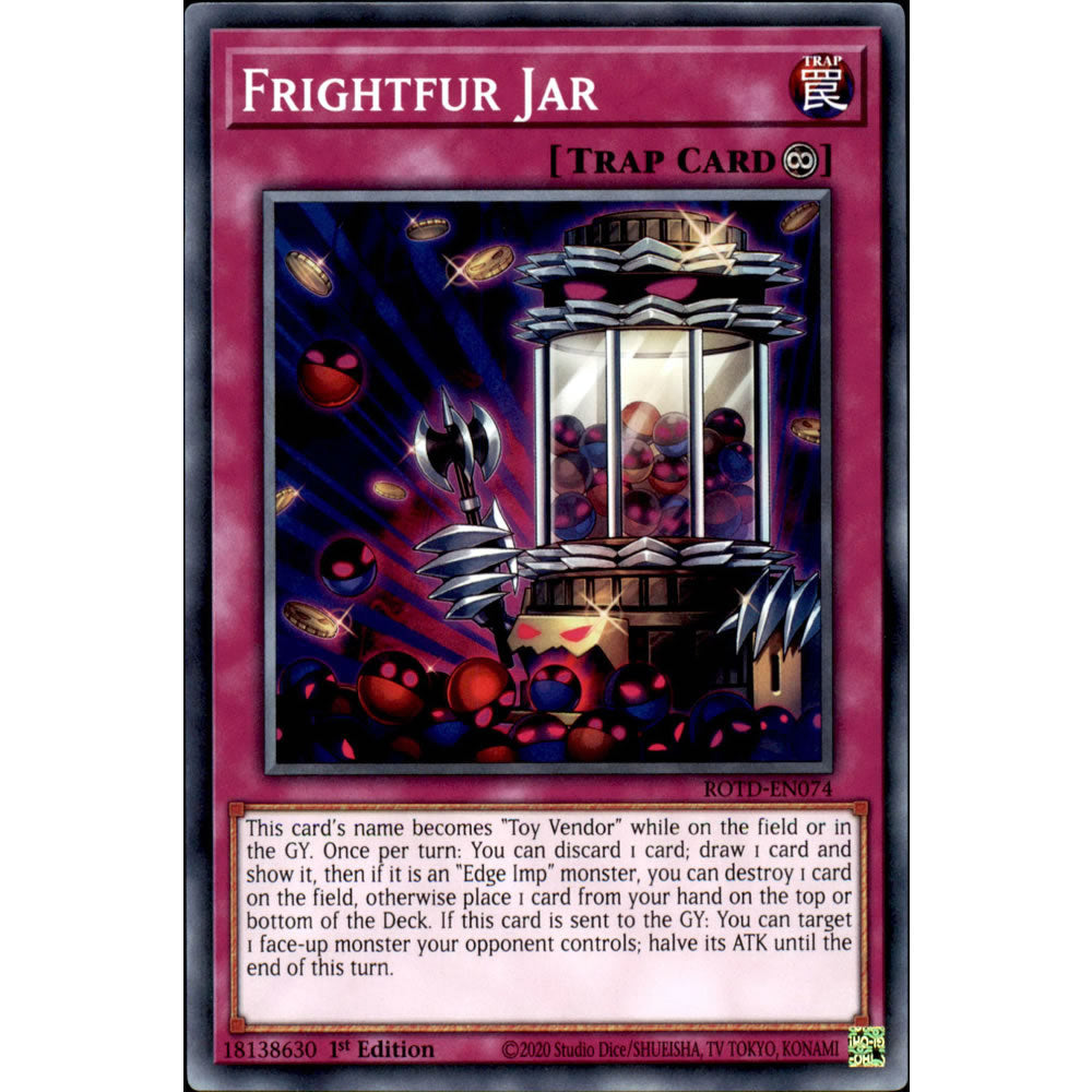 Frightfur Jar ROTD-EN074 Yu-Gi-Oh! Card from the Rise of the Duelist Set