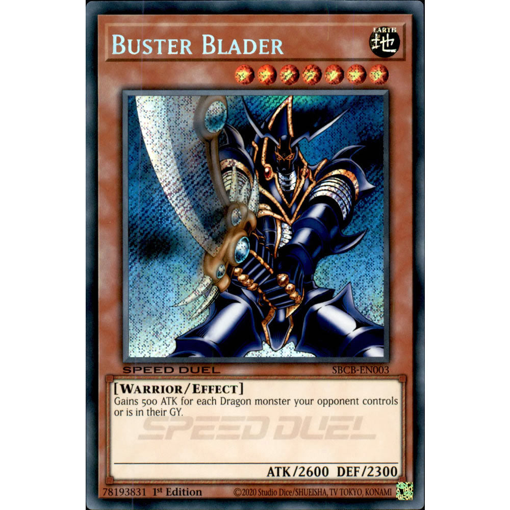 Buster Blader SBCB-EN003 Yu-Gi-Oh! Card from the Speed Duel: Battle City Set