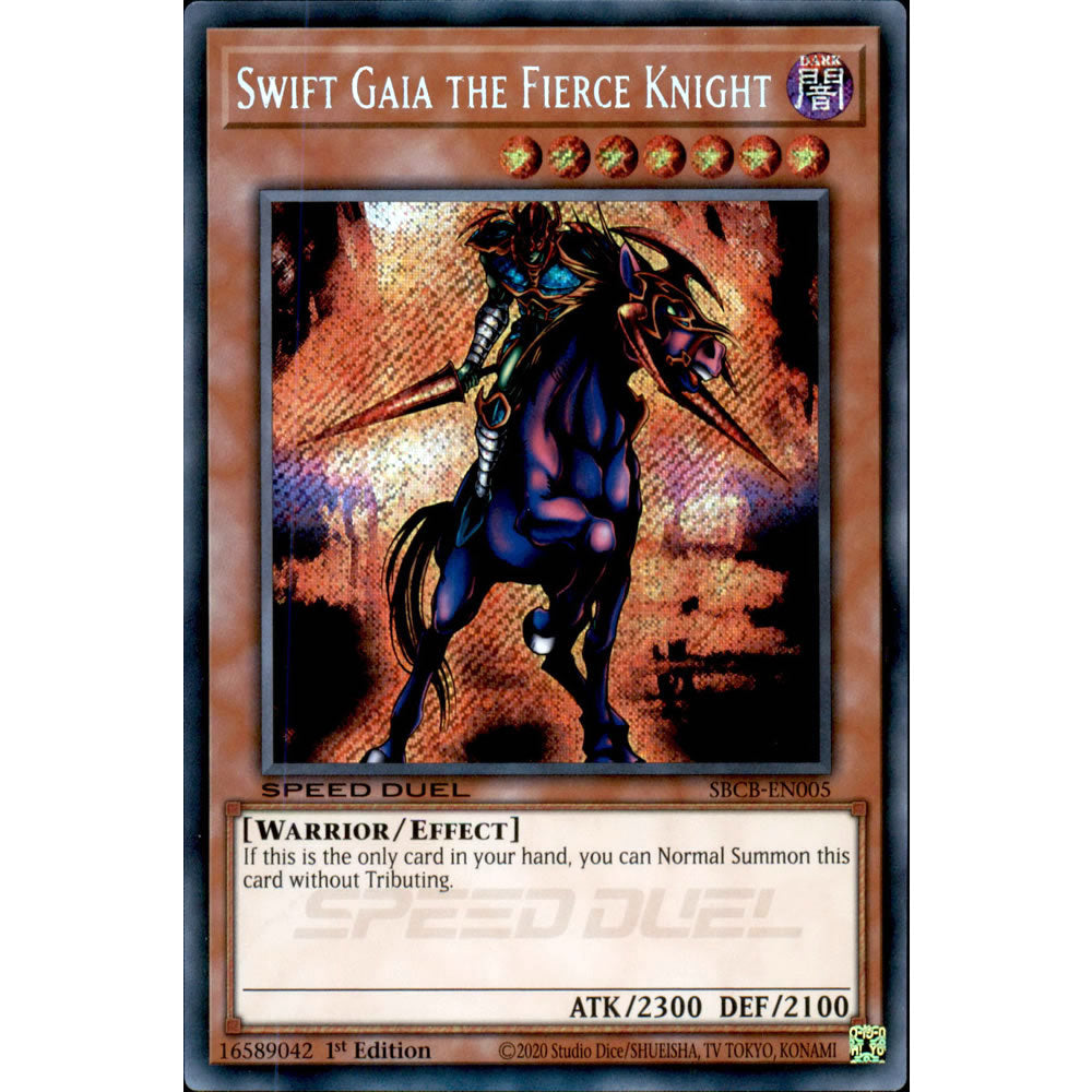 Swift Gaia the Fierce Knight SBCB-EN005 Yu-Gi-Oh! Card from the Speed Duel: Battle City Set