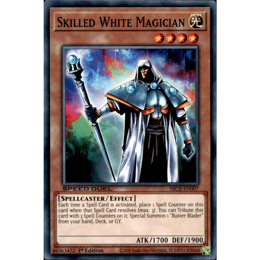 Skilled White Magician SBCB-EN007 Yu-Gi-Oh! Card from the Speed Duel: Battle City Set