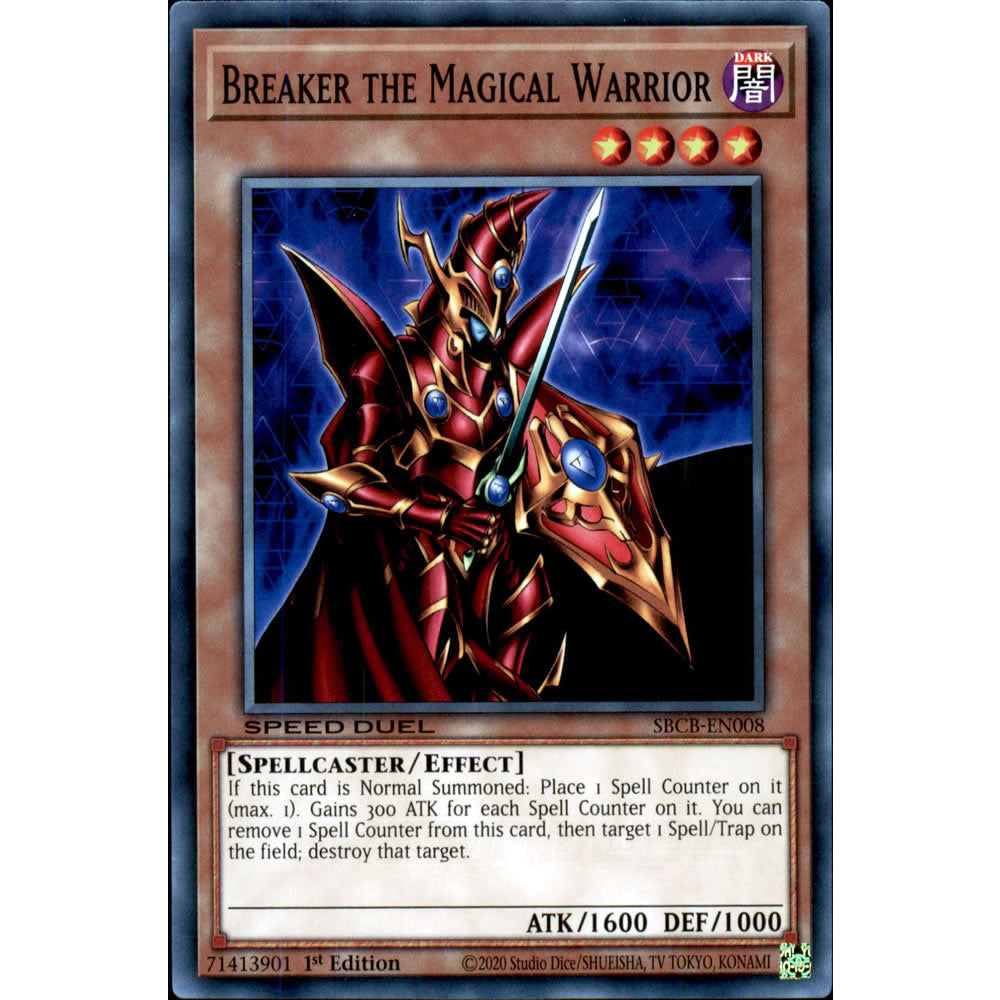 Breaker the Magical Warrior SBCB-EN008 Yu-Gi-Oh! Card from the Speed Duel: Battle City Set