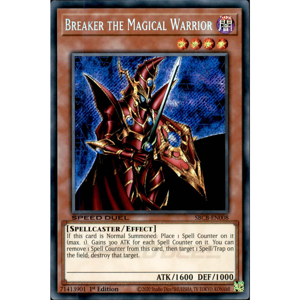 Breaker the Magical Warrior SBCB-EN008 Yu-Gi-Oh! Card from the Speed Duel: Battle City Set