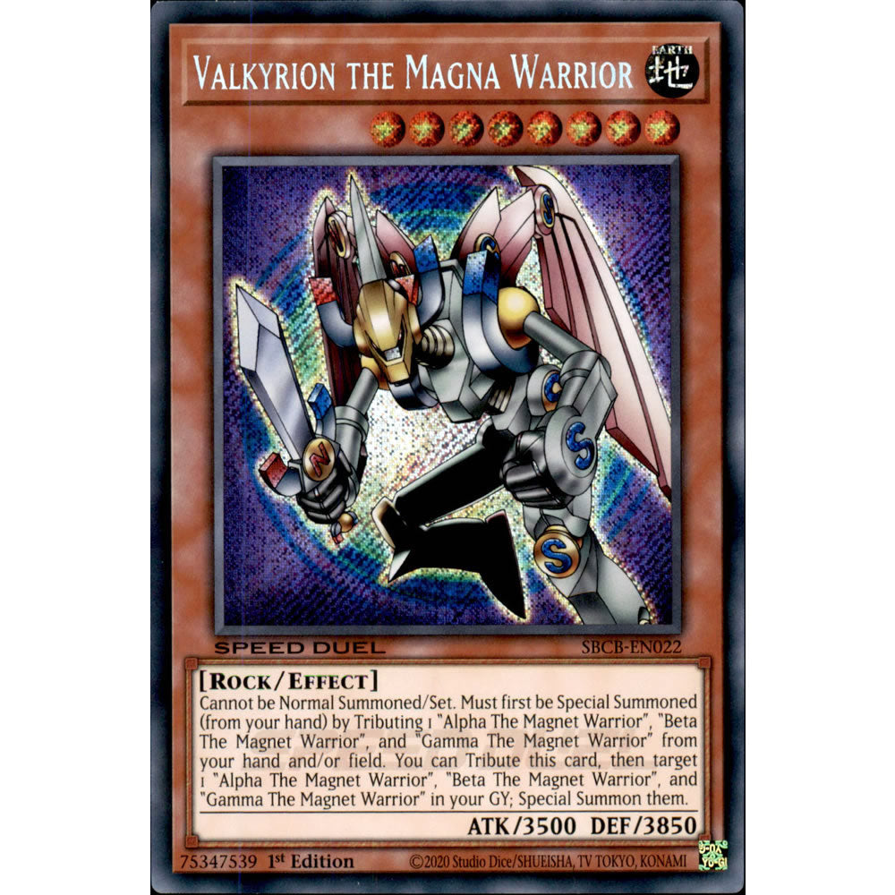 Valkyrion the Magna Warrior SBCB-EN022 Yu-Gi-Oh! Card from the Speed Duel: Battle City Set