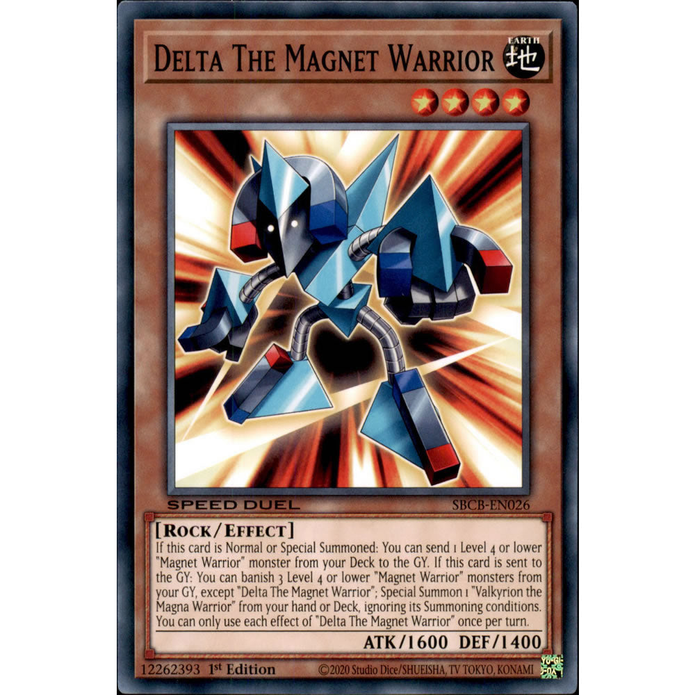 Delta The Magnet Warrior SBCB-EN026 Yu-Gi-Oh! Card from the Speed Duel: Battle City Set