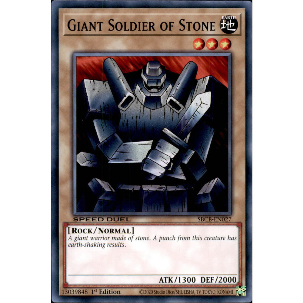 Giant Soldier of Stone SBCB-EN027 Yu-Gi-Oh! Card from the Speed Duel: Battle City Set