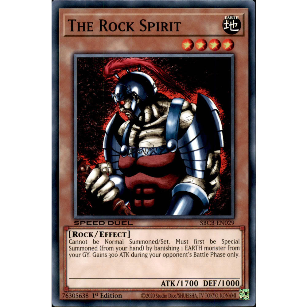 The Rock Spirit SBCB-EN029 Yu-Gi-Oh! Card from the Speed Duel: Battle City Set